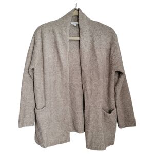 Pure Jill Cardigan S Small Gray Open Front